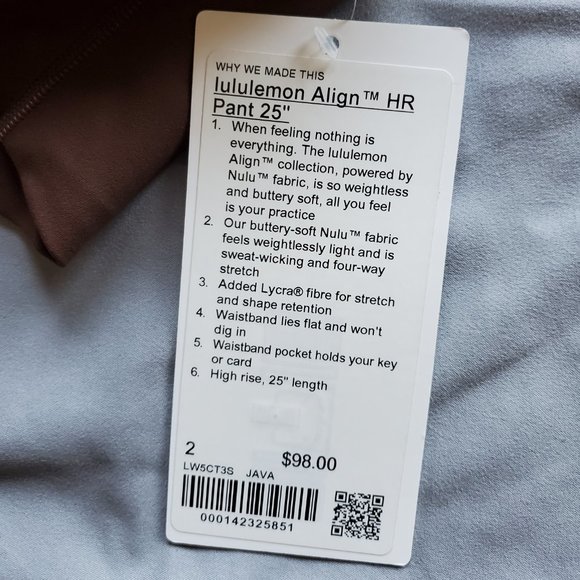 Align Legging "Java" Size 2 - Picture 9 of 9